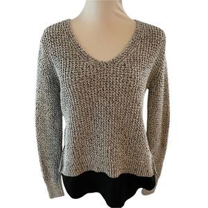 Banana Republic Layered Look V Neck Sweater Size Small